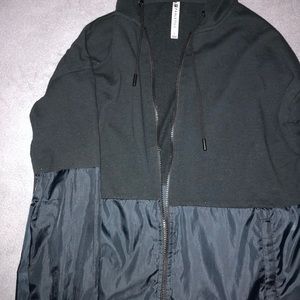 Black fabletics zip up jacket